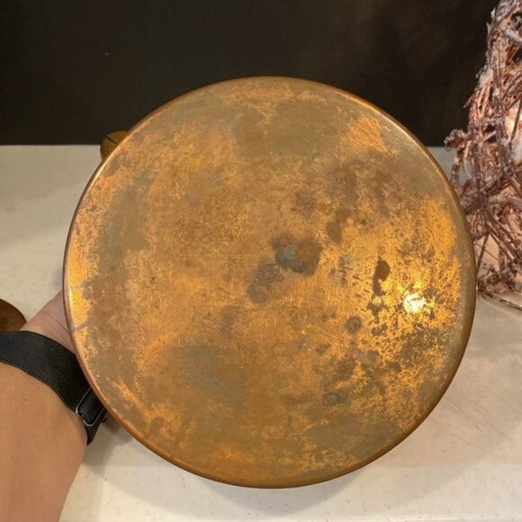 Vintage Antique 7" Copper Teapot Kettle with Lid - Picture 9 of 16